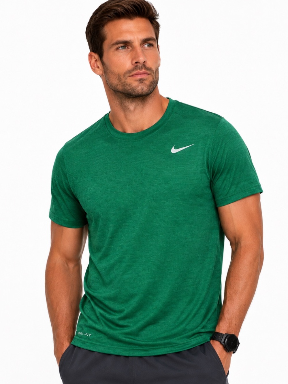 Nike Dri-FIT The Nike Tee Green T-Shirt Men’s L